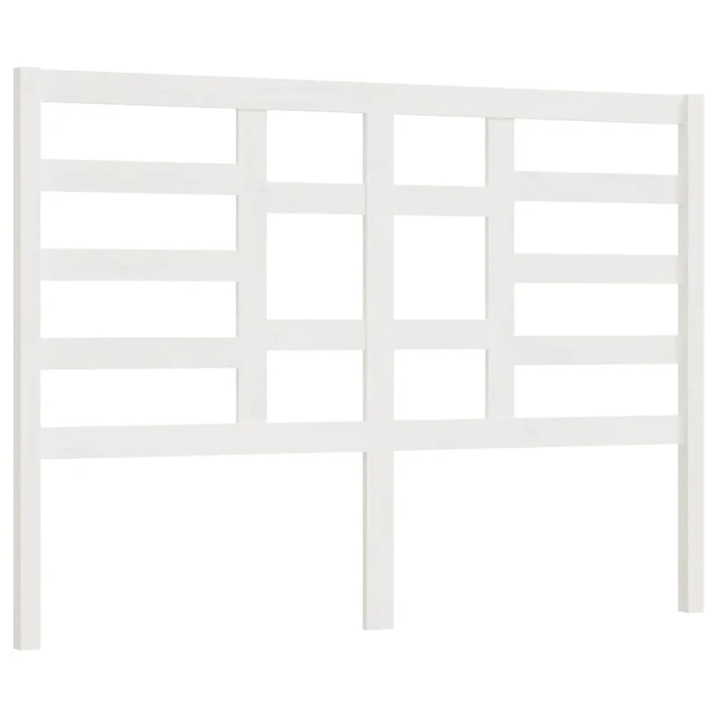 Tête de lit accessoire couchage chambre à coucher meuble 126 x 4 x 104 cm bois de pin blanc TDL0203906