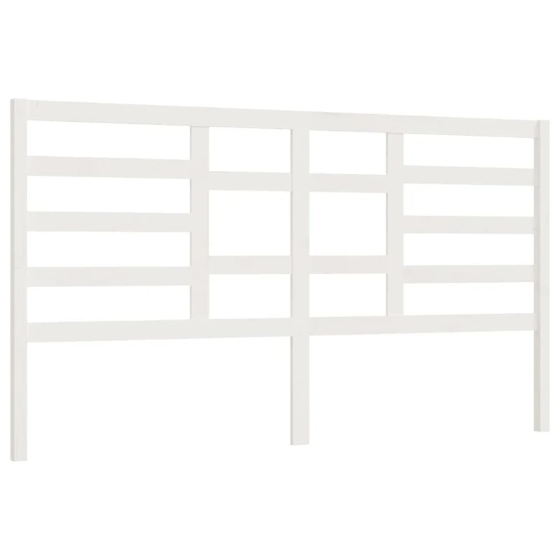 Tête de lit accessoire couchage chambre à coucher meuble 206 x 4 x 104 cm bois de pin blanc TDL0203712