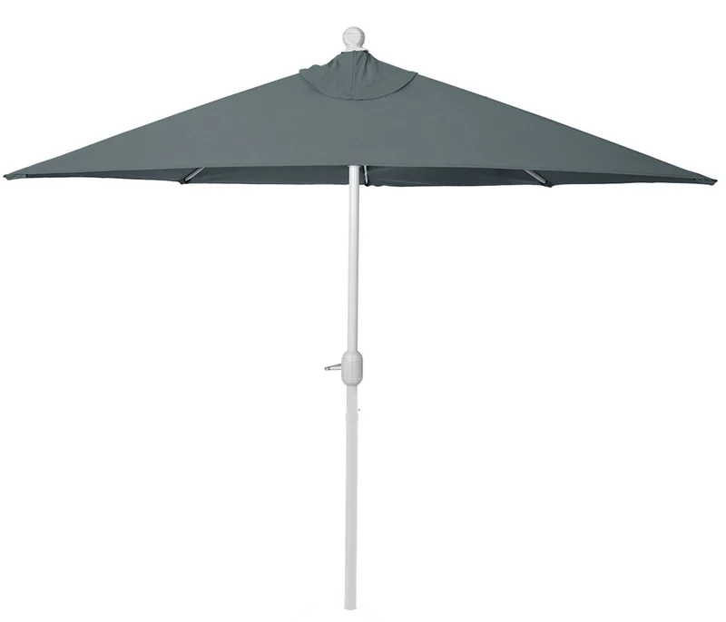 Demi parasol semi-circulaire balcon terrasse UV 50+ polyester/aluminium 3kg avec une portée de 300 cm anthracite sans support 04_0003897