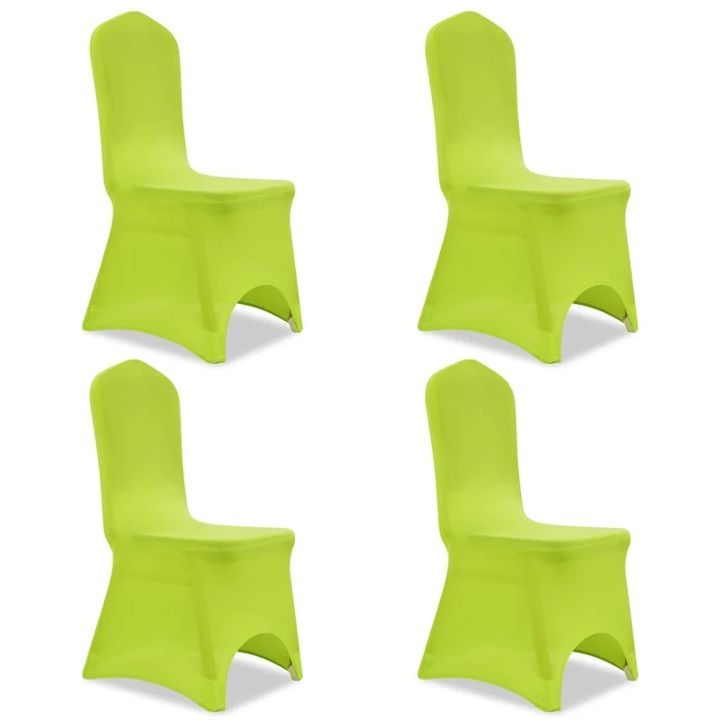 Housse de chaise extensible 4 pcs vert DEC022366