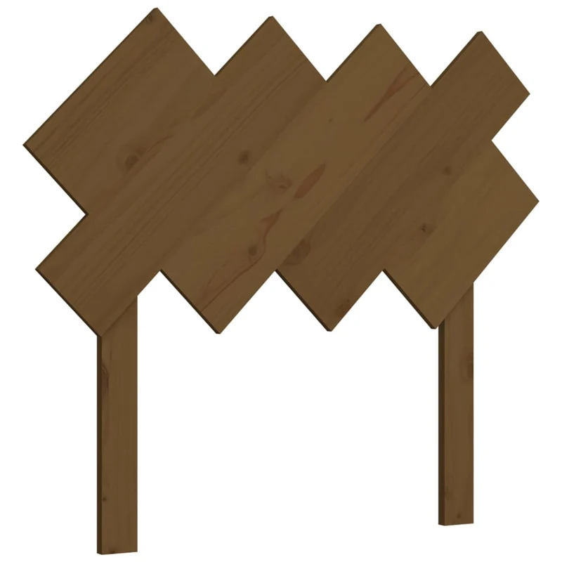Tête de lit accessoire couchage chambre à coucher meuble 92 x 3 x 81 cm bois massif marron clair TDL0202829