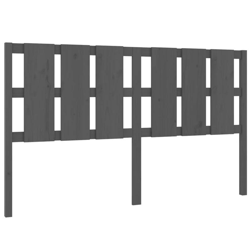 Tête de lit accessoire couchage chambre à coucher meuble 165,5 x 4 x 100 cm bois de pin gris TDL0203393