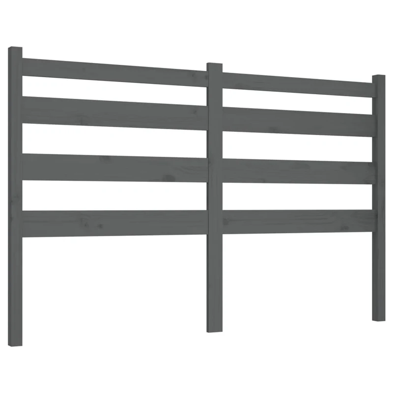 Tête de lit accessoire couchage chambre à coucher meuble 166 x 4 x 100 cm bois de pin gris TDL0203381