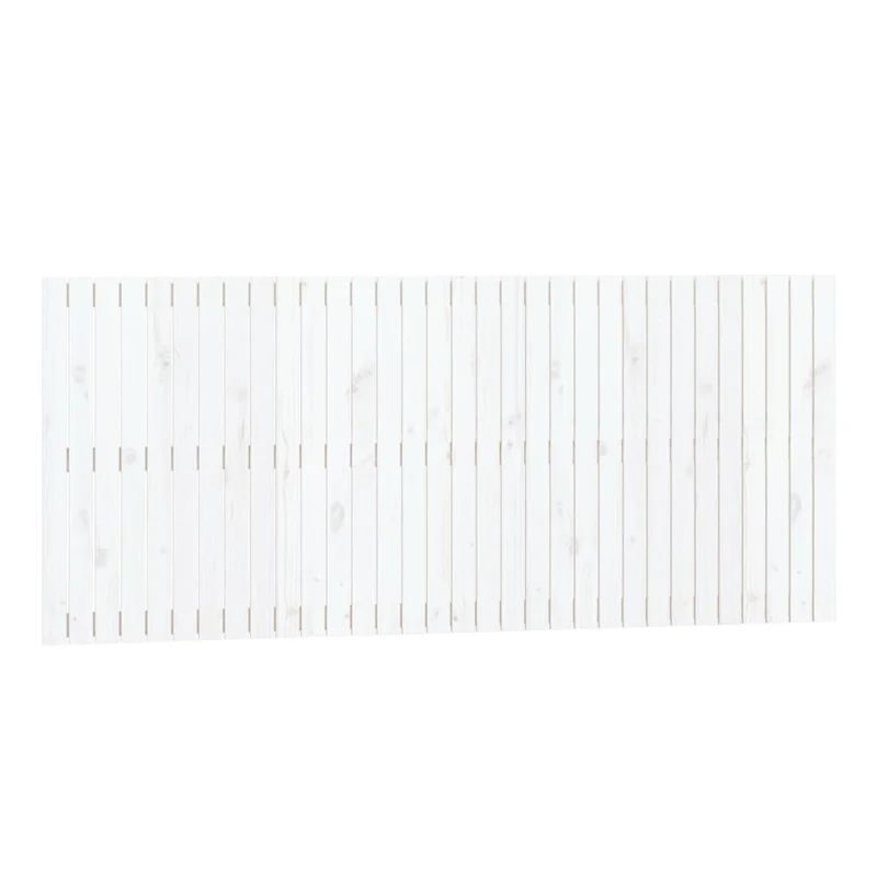 Tête de lit accessoire couchage chambre à coucher meuble murale style palette 204 x 3 x 90 cm bois massif blanc TDL0202694