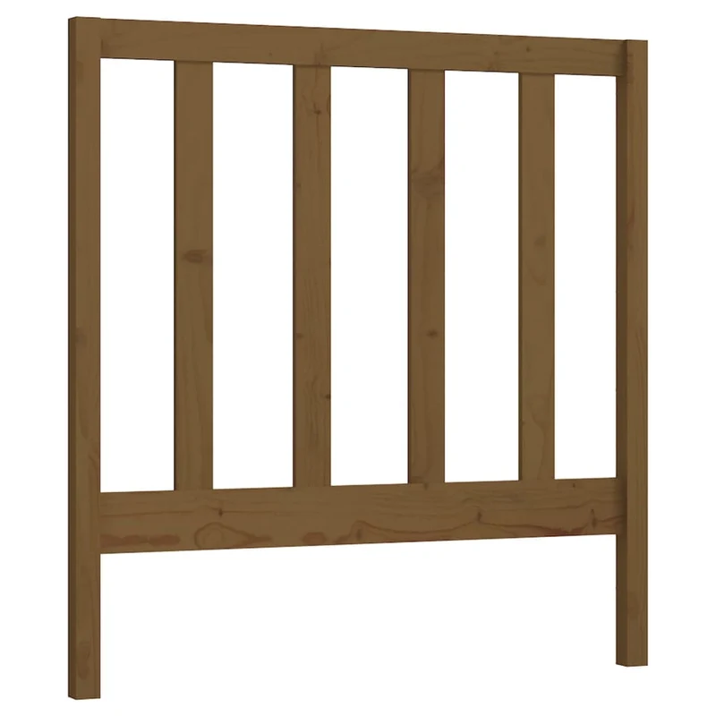 Tête de lit accessoire couchage chambre à coucher meuble 96 x 4 x 100 cm bois massif marron clair TDL0202812