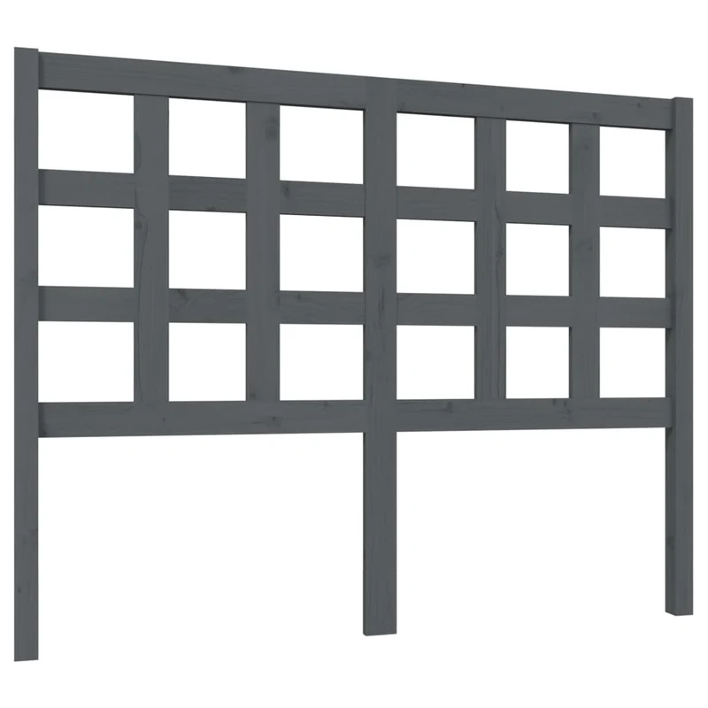 Tête de lit accessoire couchage chambre à coucher meuble 125,5 x 4 x 100 cm bois de pin gris TDL0203511