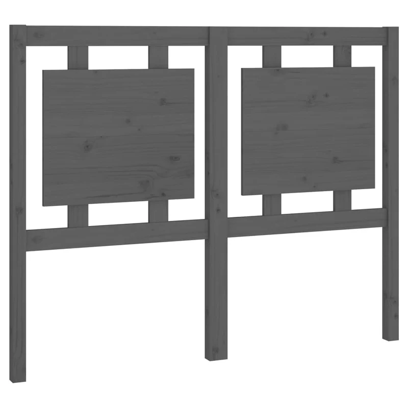 Tête de lit accessoire couchage chambre à coucher meuble 125,5 x 4 x 100 cm bois de pin gris TDL0203510