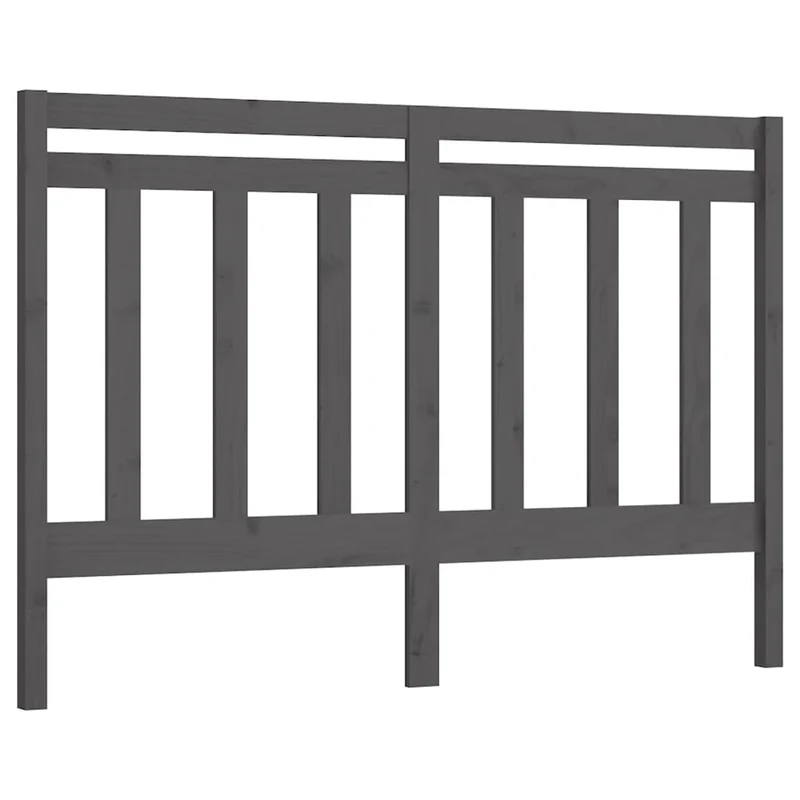 Tête de lit accessoire couchage chambre à coucher meuble 126 x 4 x 100 cm bois de pin gris TDL0203500