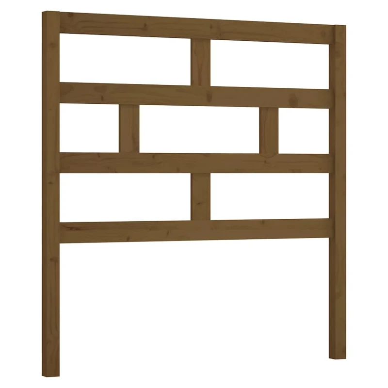 Tête de lit accessoire couchage chambre à coucher meuble 96 x 4 x 100 cm bois massif marron clair TDL0202811
