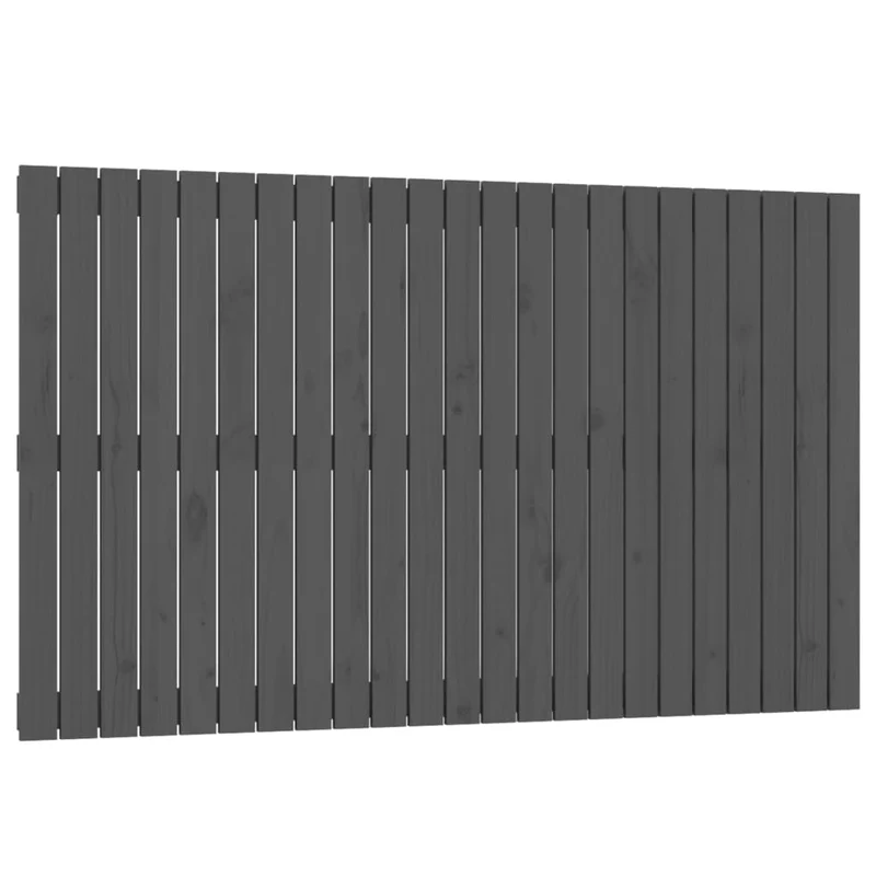 Tête de lit accessoire couchage chambre à coucher meuble murale style palette 147 x 3 x 90 cm bois massif gris TDL0202651