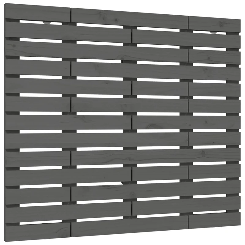 Tête de lit accessoire couchage chambre à coucher meuble murale 146 x 3 x 91,5 cm bois massif gris TDL0202653