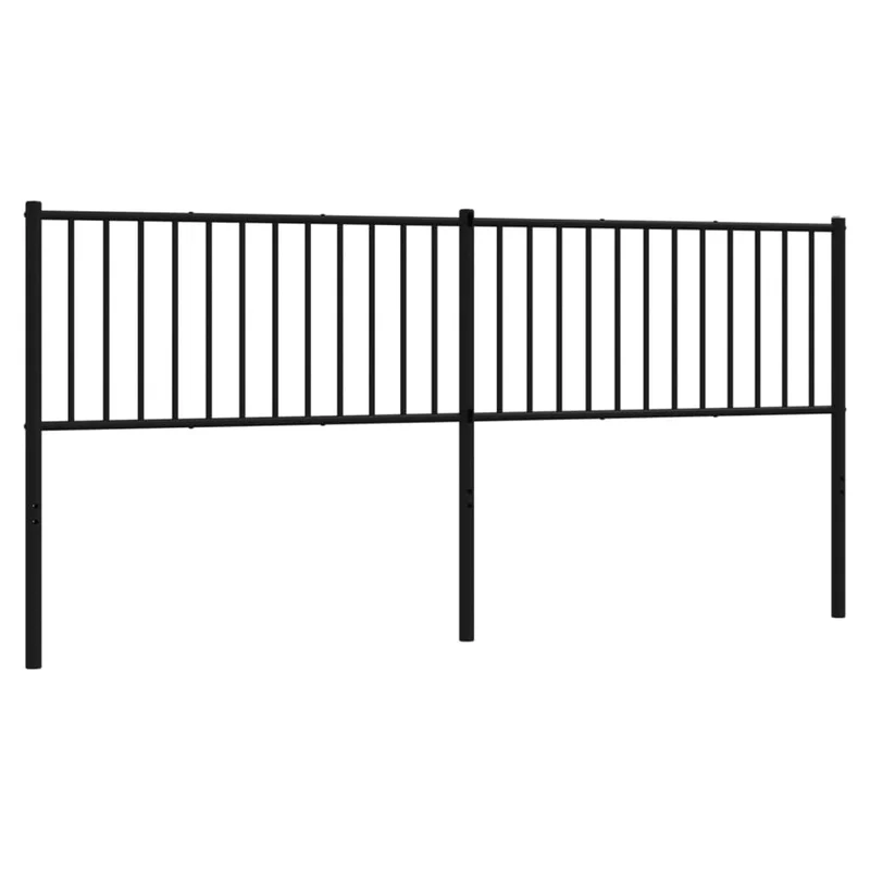 Tête de lit accessoire couchage chambre à coucher meuble 193 cm métal noir TDL0202420