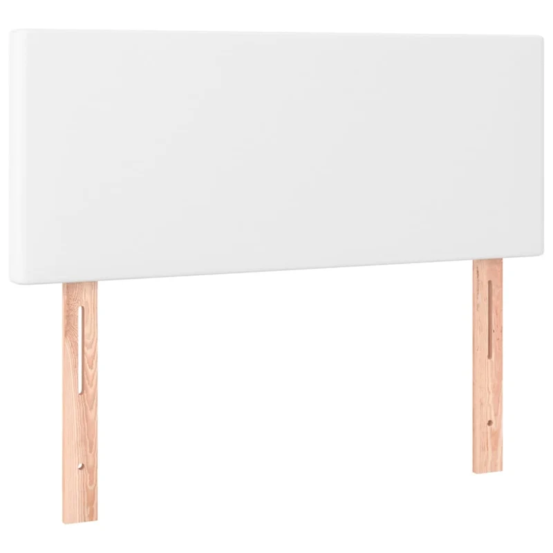 Tête de lit accessoire couchage chambre à coucher meuble à LED 90 x 5 x 78/88 cm synthétique blanc TDL0201917