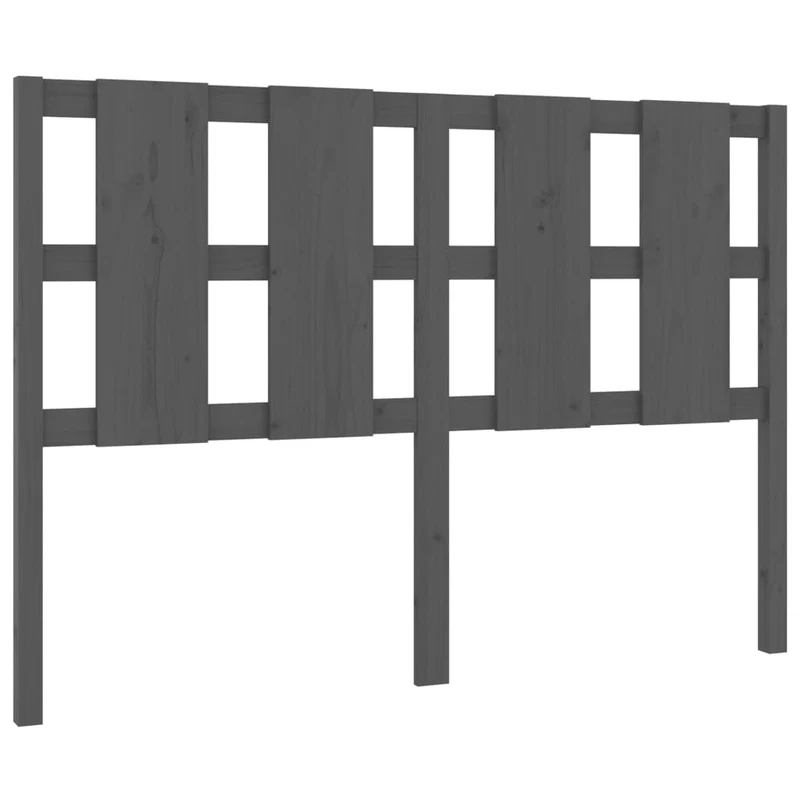 Tête de lit accessoire couchage chambre à coucher meuble 125,5 x 4 x 100 cm bois de pin gris TDL0203514