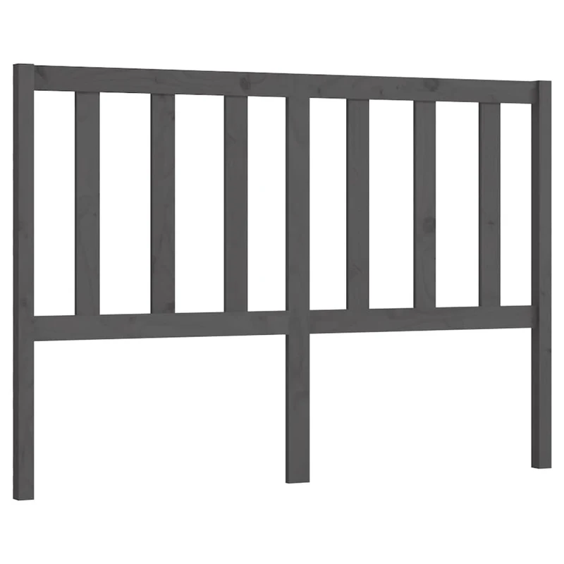 Tête de lit accessoire couchage chambre à coucher meuble 126 x 4 x 100 cm bois de pin gris TDL0203498