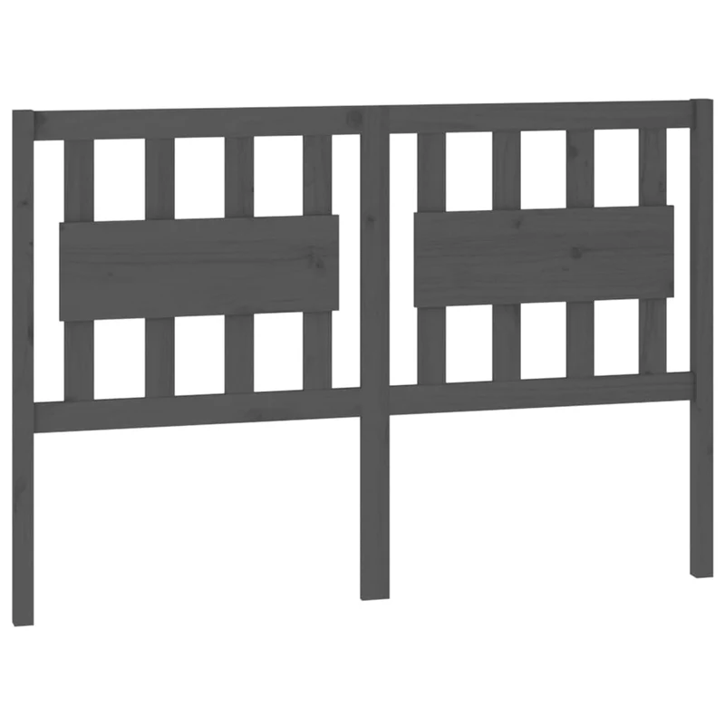 Tête de lit accessoire couchage chambre à coucher meuble 125,5 x 4 x 100 cm bois de pin gris TDL0203516