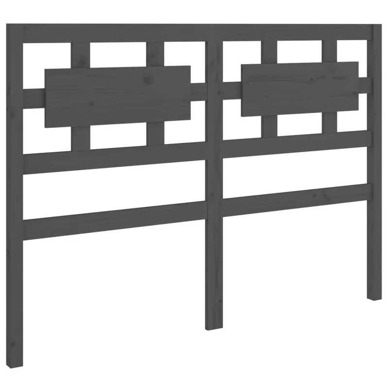 Tête de lit accessoire couchage chambre à coucher meuble 125,5 x 4 x 100 cm bois de pin gris TDL0203513
