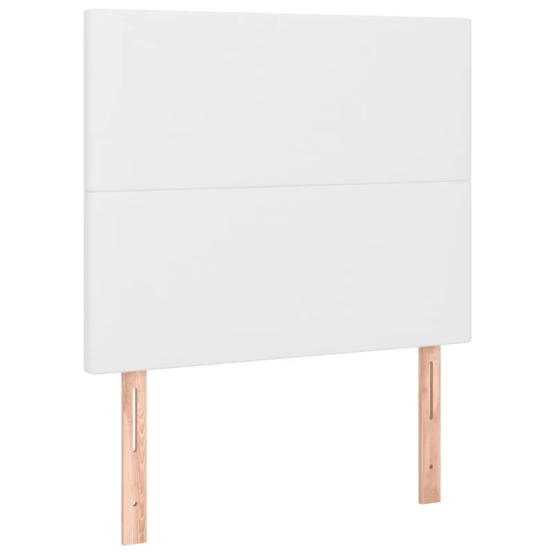 Tête de lit accessoire couchage chambre à coucher meuble 2 parties 100 x 5 x 78/88 cm synthétique blanc TDL0206591