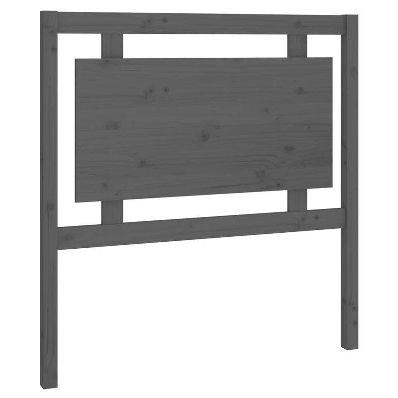 Tête de lit accessoire couchage chambre à coucher meuble 95,5 x 4 x 100 cm bois de pin gris TDL0203267