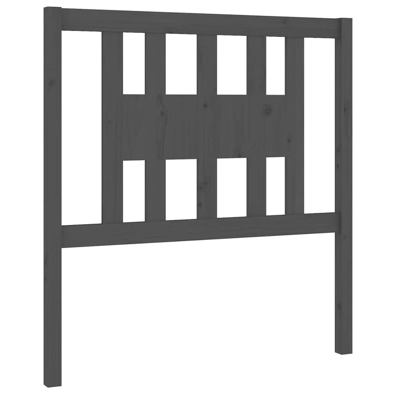 Tête de lit accessoire couchage chambre à coucher meuble 96 x 4 x 100 cm bois de pin gris TDL0203252