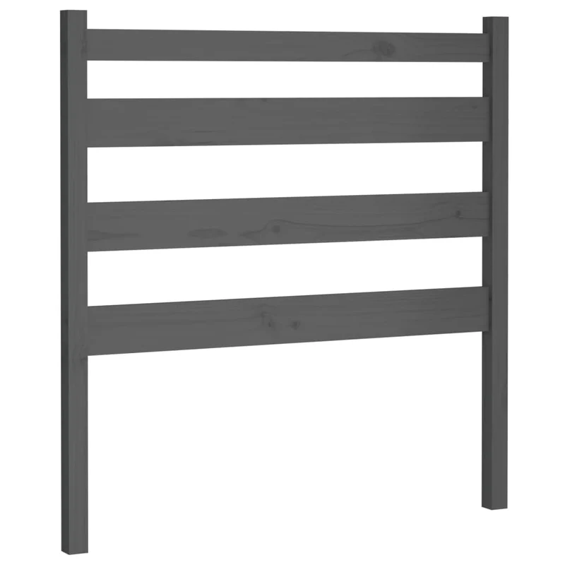Tête de lit accessoire couchage chambre à coucher meuble 96 x 4 x 100 cm bois de pin gris TDL0203249