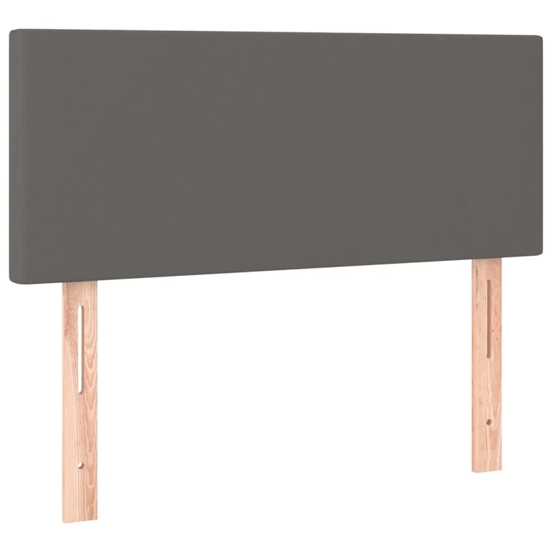 Tête de lit accessoire couchage chambre à coucher meuble à LED 100 x 5 x 78/88 cm synthétique gris TDL0201510