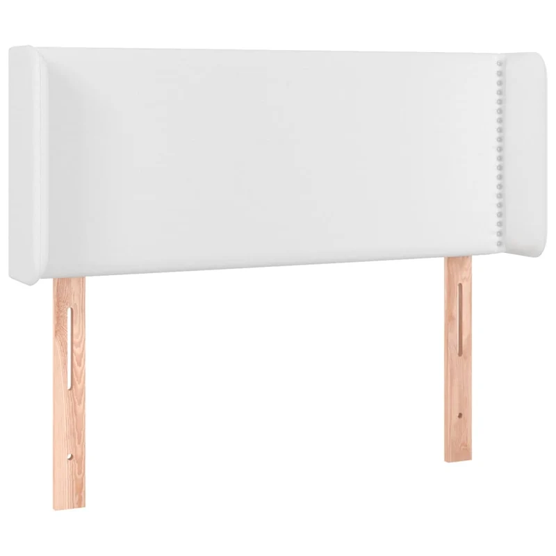 Tête de lit accessoire couchage chambre à coucher meuble à LED 103 x 16 x 78/88 cm synthétique blanc TDL0201945