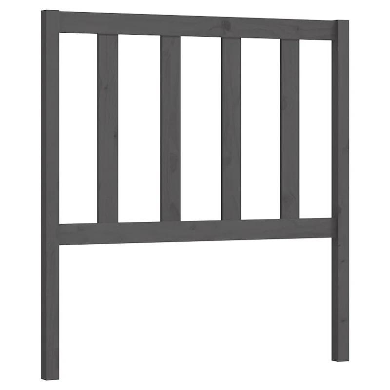 Tête de lit accessoire couchage chambre à coucher meuble 96 x 4 x 100 cm bois de pin gris TDL0203256