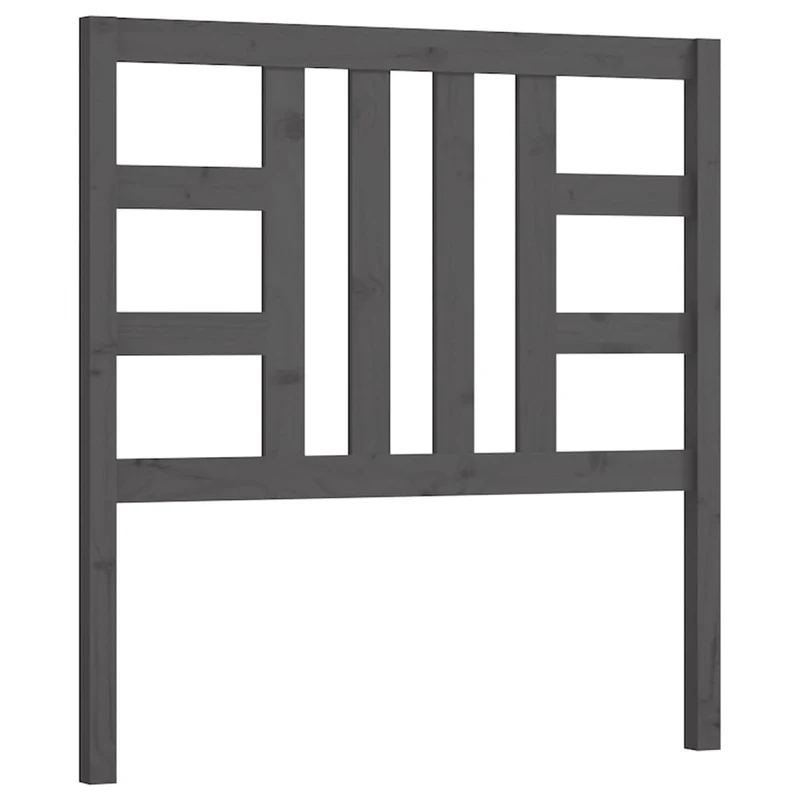 Tête de lit accessoire couchage chambre à coucher meuble 96 x 4 x 100 cm bois de pin gris TDL0203250