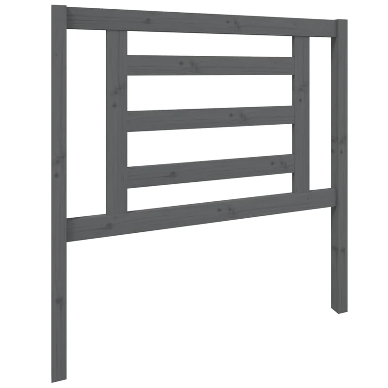 Tête de lit accessoire couchage chambre à coucher meuble 96 x 4 x 100 cm bois de pin gris TDL0203248