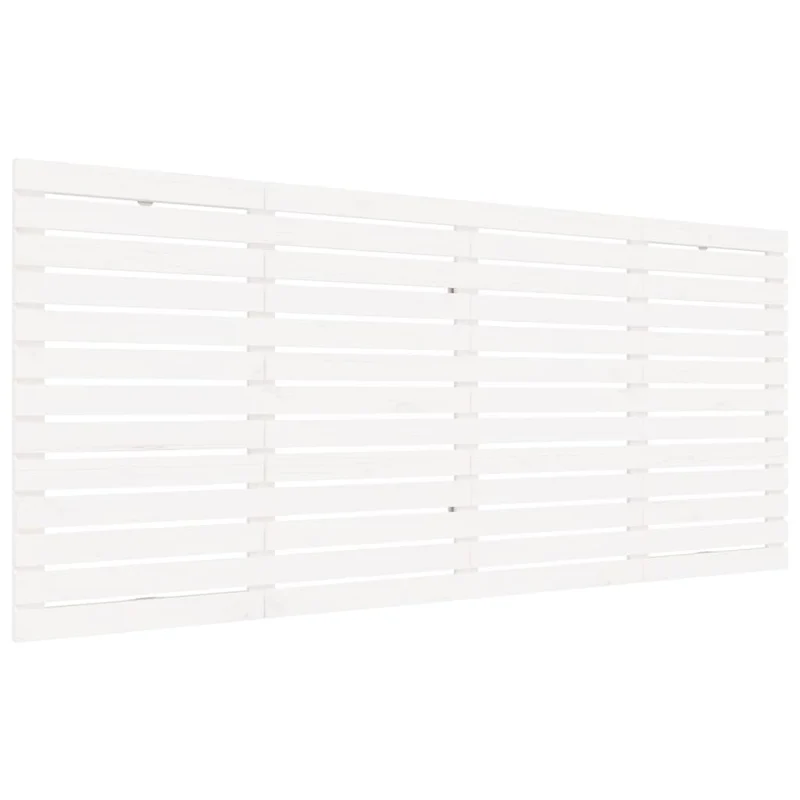 Tête de lit accessoire couchage chambre à coucher meuble murale style palette 166 x 3 x 91,5 cm bois massif blanc TDL0202704