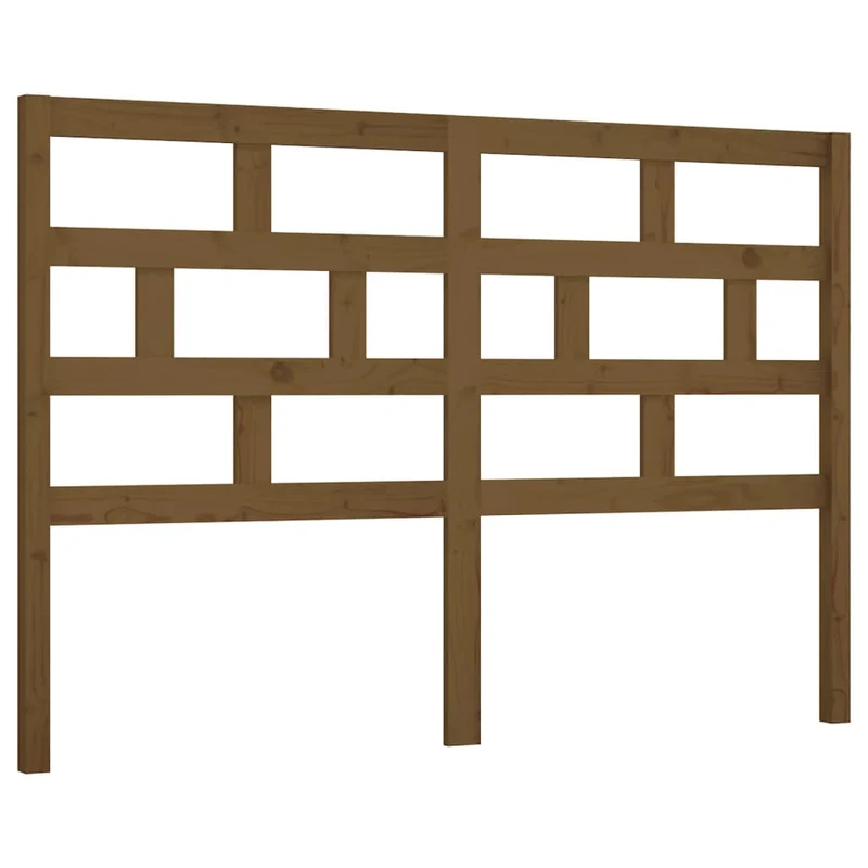 Tête de lit accessoire couchage chambre à coucher meuble 146 x 4 x 100 cm bois massif marron clair TDL0203008