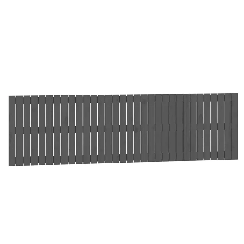 Tête de lit accessoire couchage chambre à coucher meuble murale style palette 204 x 3 x 60 cm bois massif gris TDL0202631