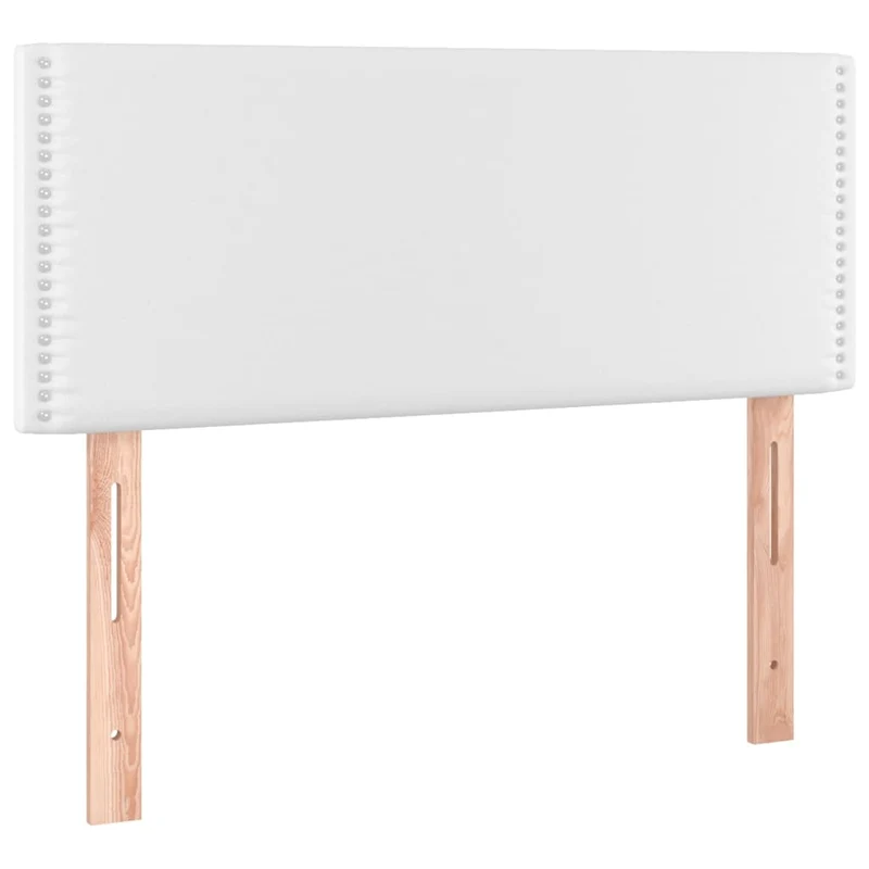 Tête de lit accessoire couchage chambre à coucher meuble 100 x 5 x 78/88 cm synthétique blanc TDL0203967