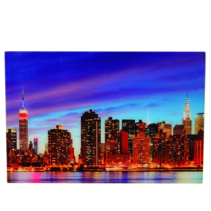 Tableau en verre image sur verre affiche murale 40x60cm motif New York 04_0004144