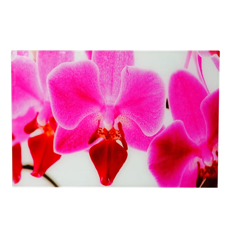 Image en verre d'affiche murale 40x60cm motif orchidée 04_0003368