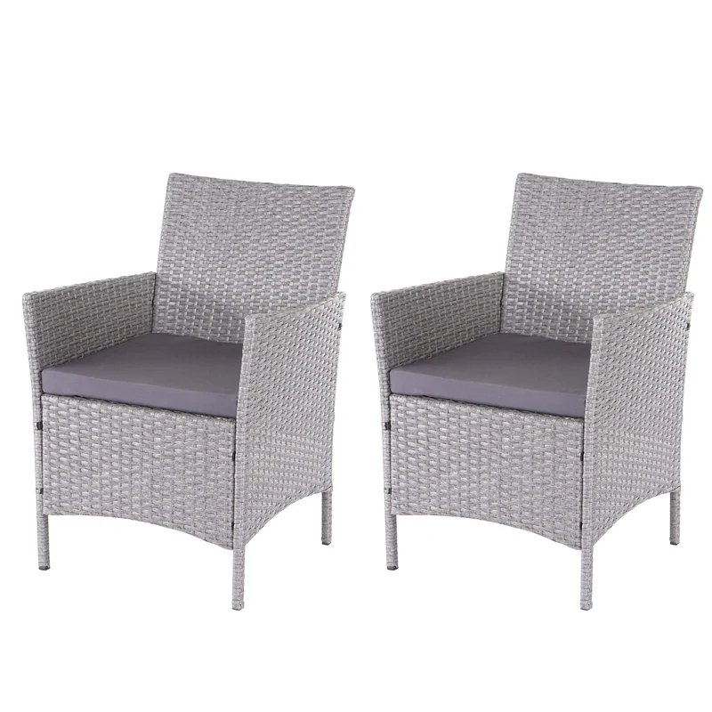 2x fauteuils chaises de jardin en polyrotin gris coussins anthracite 04_0000472