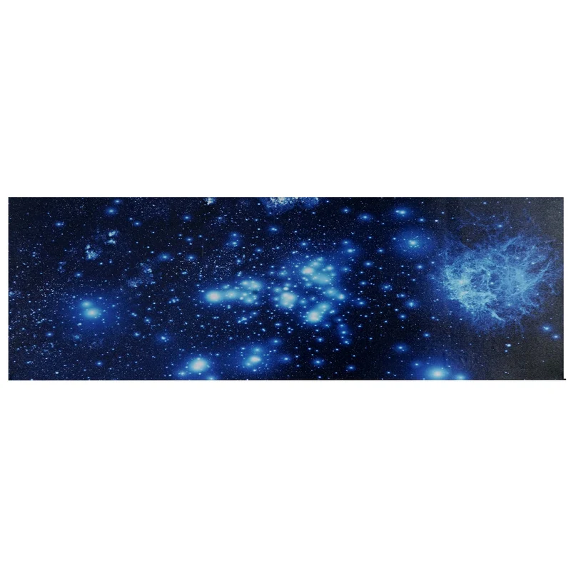 Tableau LED sur toile illuminé tableau mural minuterie certifié FSC 120x40cm ciel étoilé 04_0003574