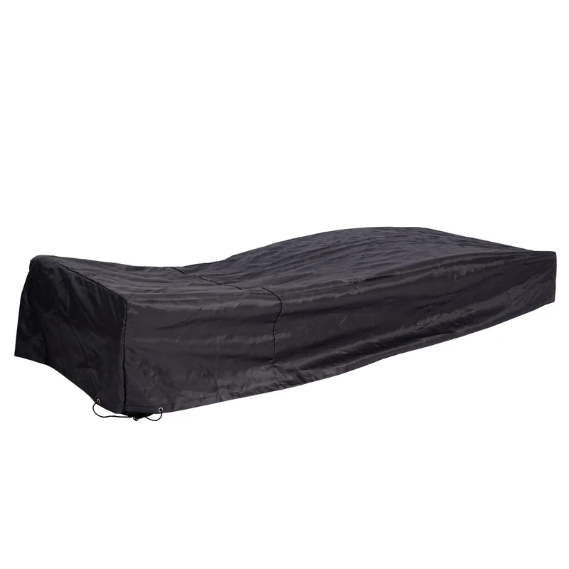 Housse de protection bâche pour chaise longue de jardin 40x200x85cm anthracite 04_0002808