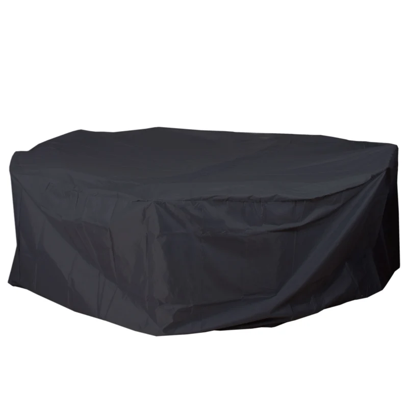 Housse bâche de protection pour ensemble de mobilier de jardin extérieur anthracite rond Ø 310cm 04_0002806