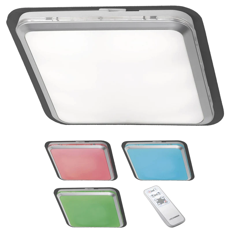 Plafonnier LED lampe suspendue lustre changement de couleur RVB 04_0004644