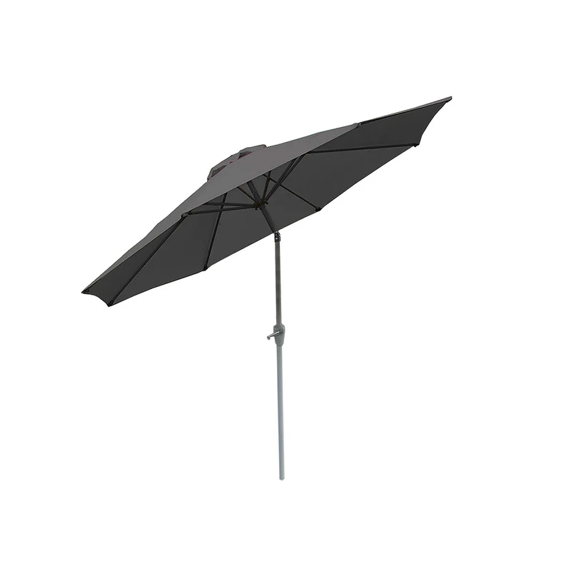 Parasol de jardin Ø 3m inclinable polyester/aluminium 5kg anthracite 04_0003885
