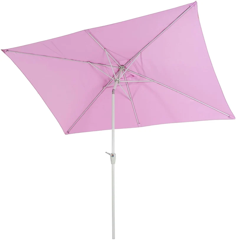 Parasol de jardin 2x3m rectangulaire inclinable polyester/aluminium 4,5kg lilas 04_0003894