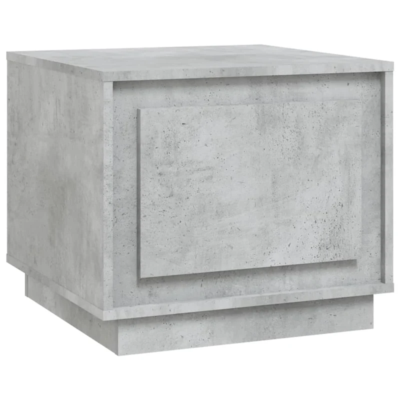 Table basse avec compartiment ouvert design moderne et contemporaine 51 x 50 x 44 cm bois d'ingénierie gris DEC039300