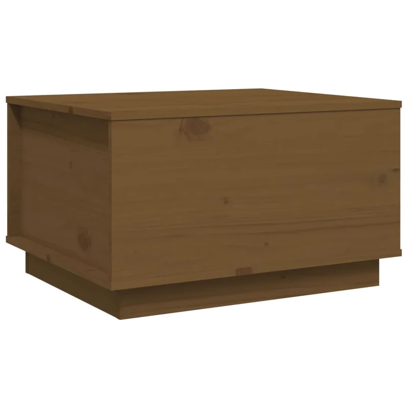 Table basse avec plateau relevable design rustique moderne 60 x 50 x 35 cm bois massif de pin marron DEC039487