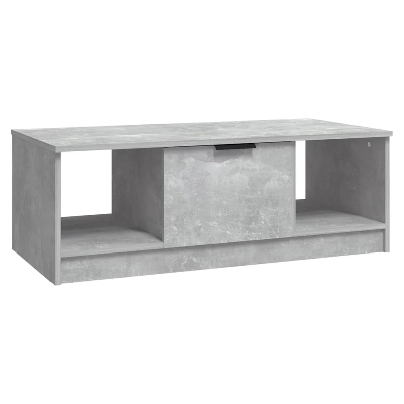 Table basse design moderne et contemporaine 102 x 50 x 36 cm bois d'ingénierie gris DEC039250