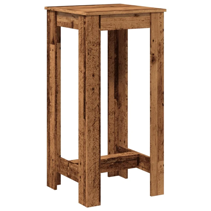 Table d’appoint multifonction 51 x 50 x 103,5 cm bois d'ingénierie couleur marron vieilli DEC036507