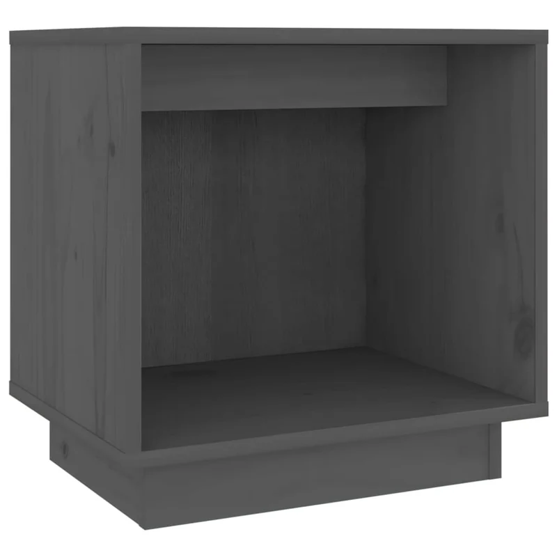 Table de chevet avec compartiment ouvert 40 x 30 x 40 cm bois de pin gris DEC033941