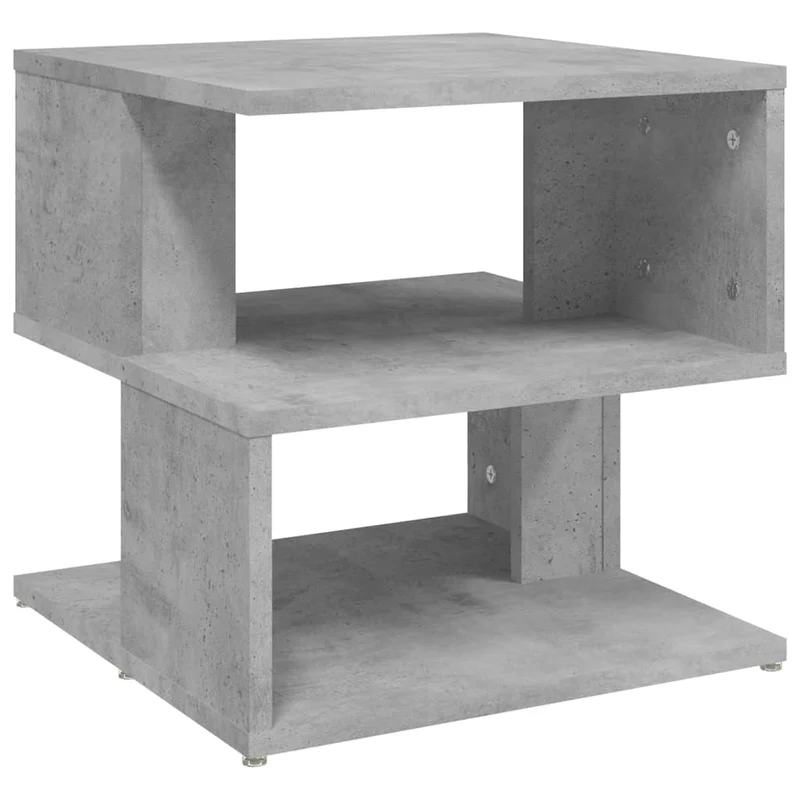 Table d'appoint bout de canapé meuble de salon 40 x 40 x 40 cm aggloméré gris DEC032450
