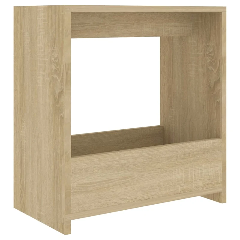 Table d'appoint bout de canapé 50 x 26 x 50 cm en bois d'ingénierie couleur chêne DEC032416
